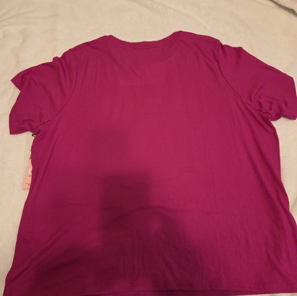Juicy Couture Hot Pink Rhinestone Logo Tee - Picture 2 of 4